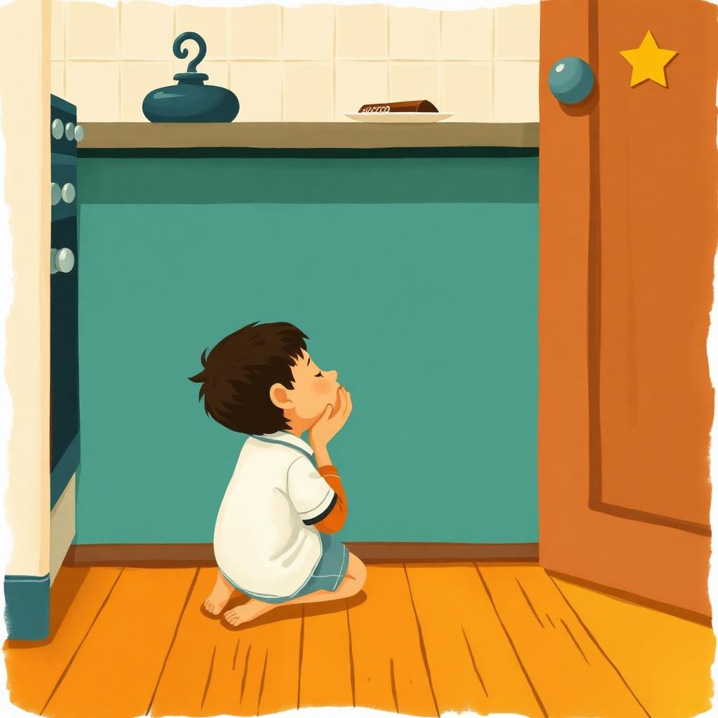 Sajdah by the kitchen door
